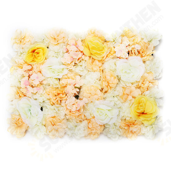 DIY Artificia Wedding Rose Flower Panel Backdrop Wall Road Arch Decorations