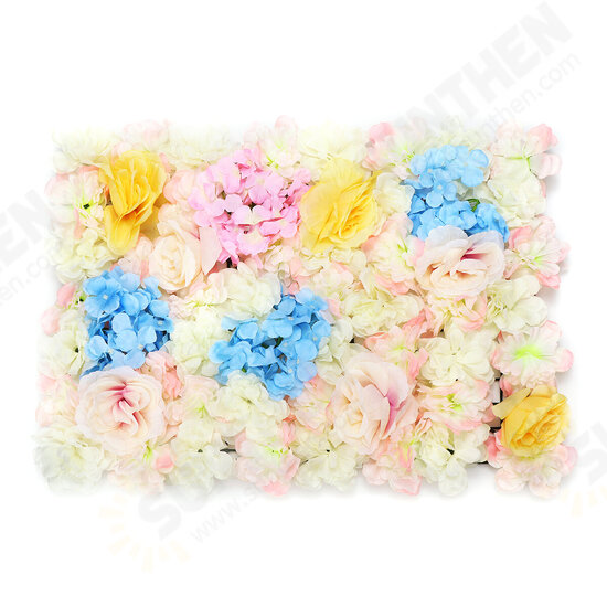 DIY Artificia Wedding Rose Flower Panel Backdrop Wall Road Arch Decorations