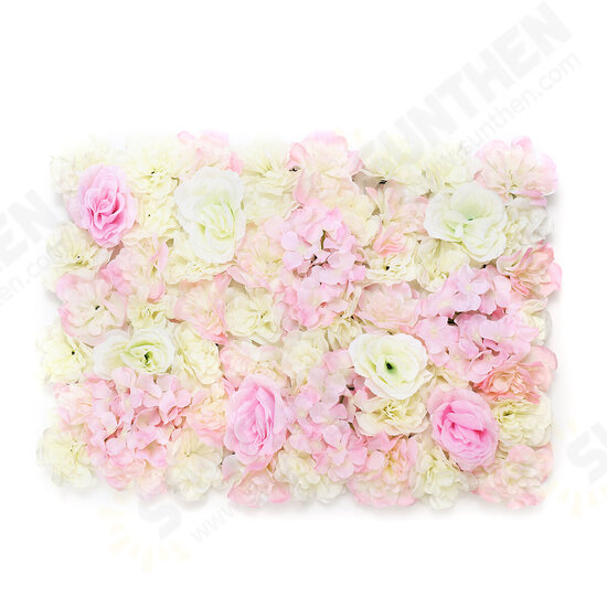 DIY Artificia Wedding Rose Flower Panel Backdrop Wall Road Arch Decorations