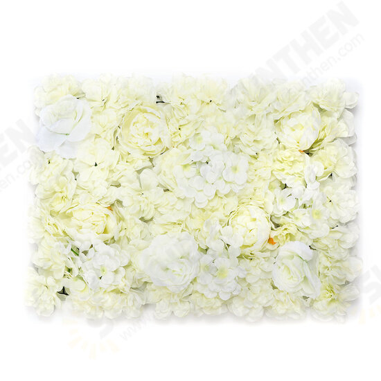 DIY Artificia Wedding Rose Flower Panel Backdrop Wall Road Arch Decorations