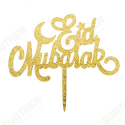 Eid Mubarak Ramadan Cake Topper Plastic Wedding Cake Topper Feastival Islam Decoration Craft Ramadan Supplies Eid Mubarak Ramadan Cake Topper Plastic Wedding Cake Topper Feastival Islam Decoration Craft Ramadan Supplies