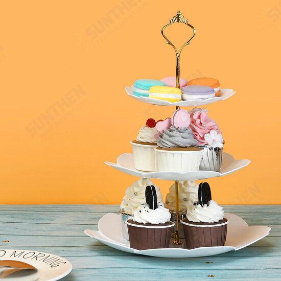 European-style 2/3-Tier Fruit Plate Dessert Tray Cake Table Multi-layer Cake Stand Cake Setting Table