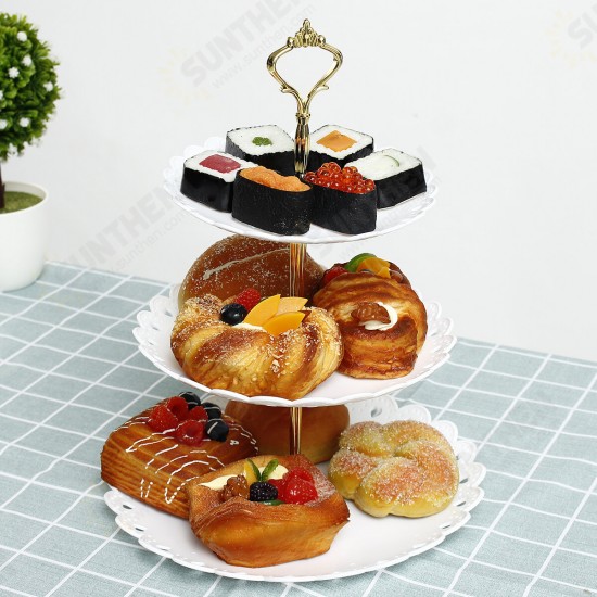 European-style 3 Tier Cake Tray Dessert Stand Dessert Tray Wedding Birthday Party Cake Stand