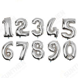 Gold Silver Number Foil Balloon Wedding Birthday Party Decoration Gold Silver Number Foil Balloon Wedding Birthday Party Decoration