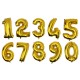 Gold Silver Number Foil Balloon Wedding Birthday Party Decoration