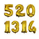 Gold Silver Number Foil Balloon Wedding Birthday Party Decoration