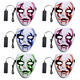 Halloween Mask LED Luminous Flashing Face Mask Party Masks Light Up Dance Halloween Cosplay