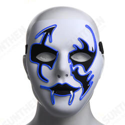 Halloween Mask LED Luminous Flashing Face Mask Party Masks Light Up Dance Halloween Cosplay Halloween Mask LED Luminous Flashing Face Mask Party Masks Light Up Dance Halloween Cosplay