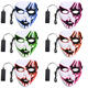 Halloween Mask LED Luminous Flashing Party Masks Light Up Dance Halloween Cosplay Props