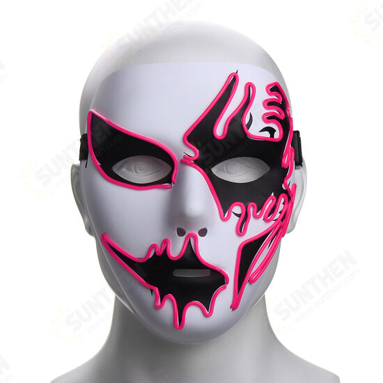 Halloween Mask LED Luminous Flashing Party Masks Light Up Dance Halloween Cosplay Props