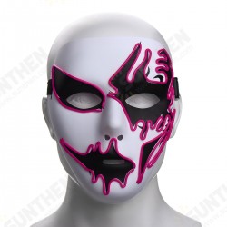 Halloween Mask LED Luminous Flashing Party Masks Light Up Dance Halloween Cosplay Props Halloween Mask LED Luminous Flashing Party Masks Light Up Dance Halloween Cosplay Props