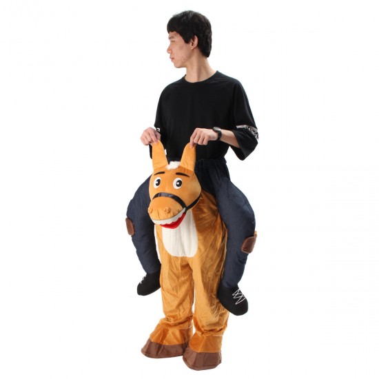 Hallowen Christmas Shoulder Carry Me Piggy Back Ride-On Fancy Dress Adult Party Costume Outfit