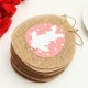 Jute Easter Egg Bunny Bunting Banner Flag Garland Hunt Party Home Hanging Decoration