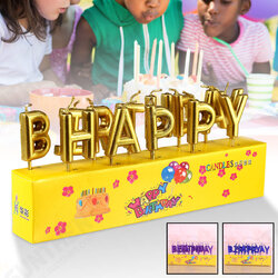 Novelty Happy Birthday Candle Unscented Decorative Wax Paraffin Colorful Candles for Party Cake Decoration Novelty Happy Birthday Candle Unscented Decorative Wax Paraffin Colorful Candles for Party Cake Decoration