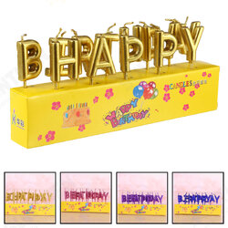 Novelty Happy Birthday Candle Unscented Decorative Wax Paraffin Colorful Candles for Party Cake Decoration Novelty Happy Birthday Candle Unscented Decorative Wax Paraffin Colorful Candles for Party Cake Decoration