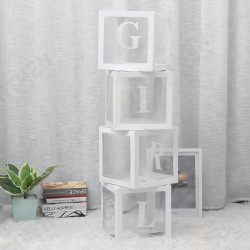 Transparent Alphabet Girl Box Balloons Baby Shower Decorations Gender Reveal Boy Girl One Year Old Party Decor Transparent Alphabet Girl Box Balloons Baby Shower Decorations Gender Reveal Boy Girl One Year Old Party Decor