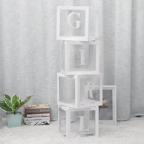 Transparent Alphabet Girl Box Balloons Baby Shower Decorations Gender Reveal Boy Girl One Year Old Party Decor Transparent Alphabet Girl Box Balloons Baby Shower Decorations Gender Reveal Boy Girl One Year Old Party Decor