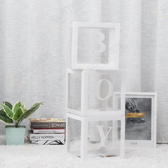 Transparent Alphabet Girl Box Balloons Baby Shower Decorations Gender Reveal Boy Girl One Year Old Party Decor Transparent Alphabet Girl Box Balloons Baby Shower Decorations Gender Reveal Boy Girl One Year Old Party Decor