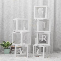 Transparent Alphabet Girl Box Balloons Baby Shower Decorations Gender Reveal Boy Girl One Year Old Party Decor Transparent Alphabet Girl Box Balloons Baby Shower Decorations Gender Reveal Boy Girl One Year Old Party Decor