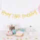 Twinkle Happy Birthday Banner Garland Age Hanging Gold Letters Decorations Bunting Flags Garland De