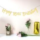 Twinkle Happy Birthday Banner Garland Age Hanging Gold Letters Decorations Bunting Flags Garland De