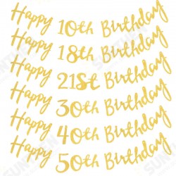 Twinkle Happy Birthday Banner Garland Age Hanging Gold Letters Decorations Bunting Flags Garland De Twinkle Happy Birthday Banner Garland Age Hanging Gold Letters Decorations Bunting Flags Garland De