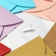 Vintage butterfly small colored Pearl blank mini paper envelopes wedding invitation envelope /gilt envelope