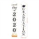 Waterproof Graduation Banner Door Curtain Removable Dormitory Sticker for Graduating Ceremony