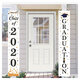 Waterproof Graduation Banner Door Curtain Removable Dormitory Sticker for Graduating Ceremony