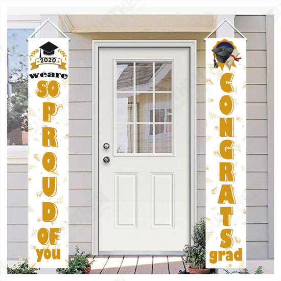 Waterproof Graduation Banner Door Curtain Removable Dormitory Sticker for Graduating Ceremony Waterproof Graduation Banner Door Curtain Removable Dormitory Sticker for Graduating Ceremony