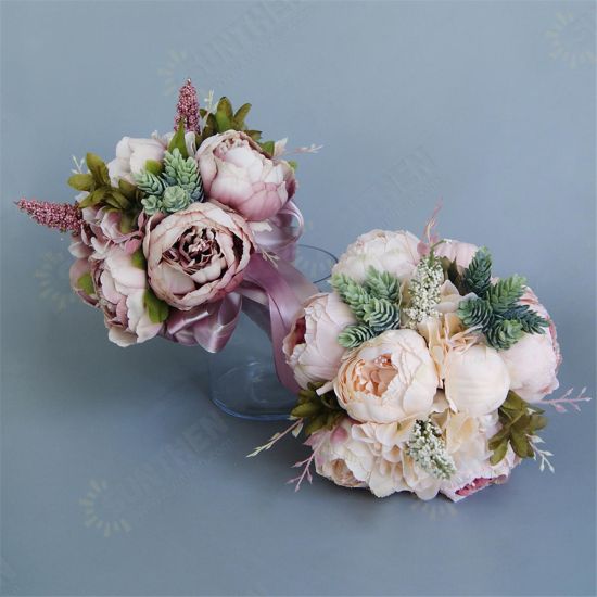 Wedding Bridal Bouquets Handmade Artificial Flowers Decorations Bride Accessories