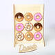 Wooden 9 Donut Wall Candy Stand Table Holder Home Decor Wedding Party Supplies Decorations Wooden 9 Donut Wall Candy Stand Table Holder Home Decor Wedding Party Supplies Decorations