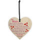 Wooden Heart Plaque Funny Rude Mothers Day Heart Gifts Novelty Daughter Son Decorations