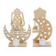 Wooden Lamp DIY Islamic Palace LED Decorations Desktop Gifts for Eid Mubarak