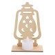Wooden Lamp DIY Islamic Palace LED Decorations Desktop Gifts for Eid Mubarak