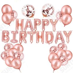 inchHappy Birthdayinch Aluminum Foil Balloon Confetti Birthday Decoration Set For Birthday Party Decoration Combination inchHappy Birthdayinch Aluminum Foil Balloon Confetti Birthday Decoration Set For Birthday Party Decoration Combination
