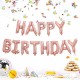 inchHappy Birthdayinch Aluminum Foil Balloon Confetti Birthday Decoration Set For Birthday Party Decoration Combination