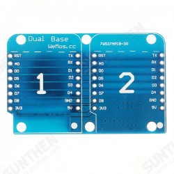3Pcs Double Socket Dual Base Shield For D1 Mini NodeMCU ESP8266 DIY PCB D1 Expansion Board 3Pcs Double Socket Dual Base Shield For D1 Mini NodeMCU ESP8266 DIY PCB D1 Expansion Board