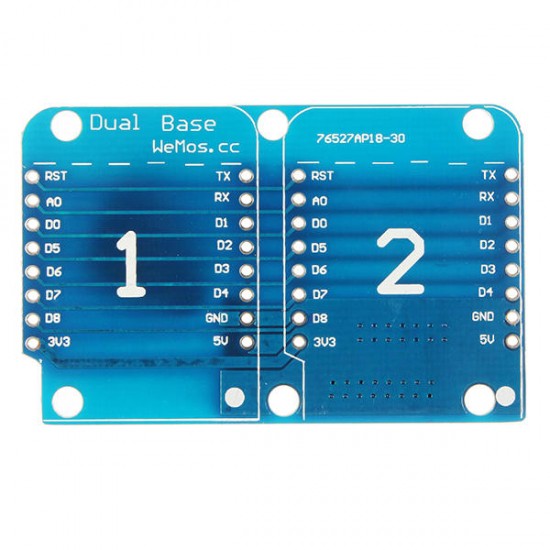 3Pcs Double Socket Dual Base Shield For D1 Mini NodeMCU ESP8266 DIY PCB D1 Expansion Board