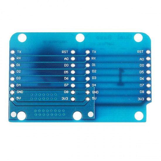 3Pcs Double Socket Dual Base Shield For D1 Mini NodeMCU ESP8266 DIY PCB D1 Expansion Board