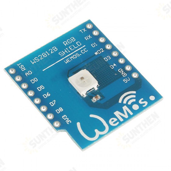 3Pcs WS2812B RGB Shield Expansion Module For D1 Mini Development Board