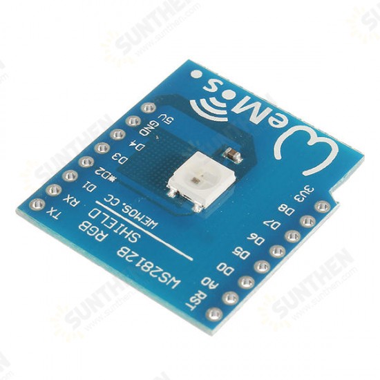 3Pcs WS2812B RGB Shield Expansion Module For D1 Mini Development Board