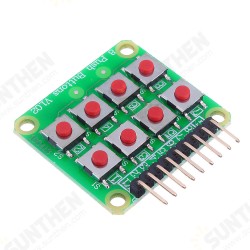 3pcs Micro Switch 2x4 Matrix Keyboard 8 Bit Keyboard External Keyboard Expansion Board Module for Arduino - products that work 3pcs Micro Switch 2x4 Matrix Keyboard 8 Bit Keyboard External Keyboard Expansion Board Module for Arduino - products that work