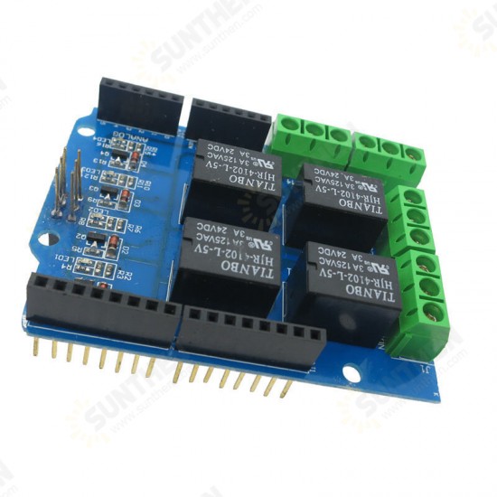 4 Channel 5V Relay Shield Module Four Way Relay Control Board Expansion Board