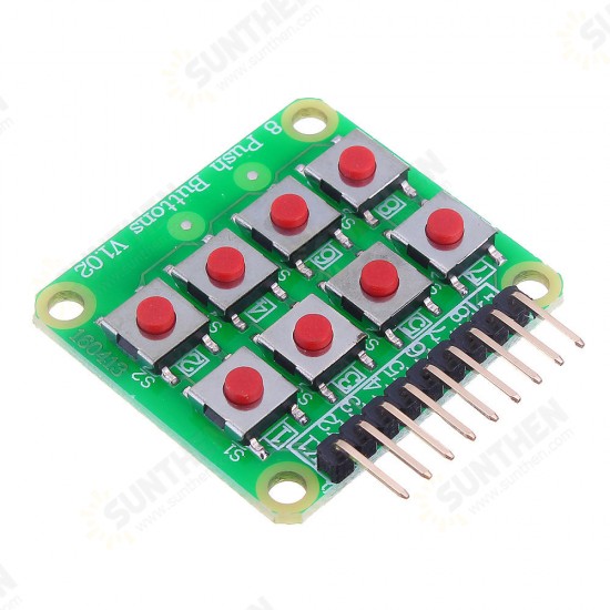 5pcs Micro Switch 2x4 Matrix Keyboard 8 Bit Keyboard External Keyboard Expansion Board Module for Arduino