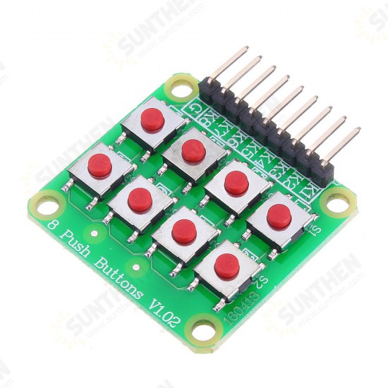 5pcs Micro Switch 2x4 Matrix Keyboard 8 Bit Keyboard External Keyboard Expansion Board Module for Arduino