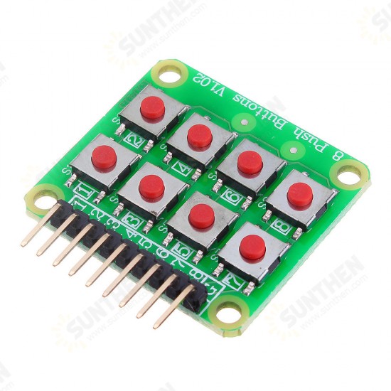 5pcs Micro Switch 2x4 Matrix Keyboard 8 Bit Keyboard External Keyboard Expansion Board Module for Arduino