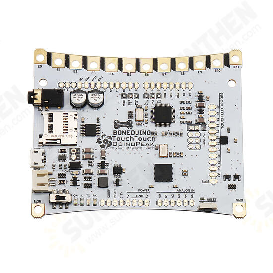 ATMega32U4 Touch Conductive Ink Interactive Touch Module With Mp3 Playback SD Card Holder Duinopeak