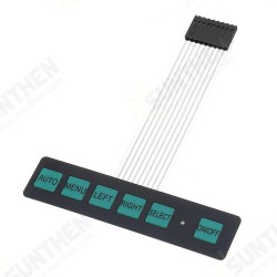 Display Membrane Switch Matrix Keyboard Button Control Panel 6 Button with Light Display Membrane Switch Matrix Keyboard Button Control Panel 6 Button with Light