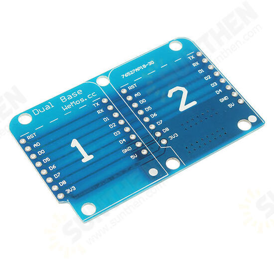 Double Socket Dual Base Shield For D1 Mini NodeMCU ESP8266 DIY PCB D1 Expansion Board